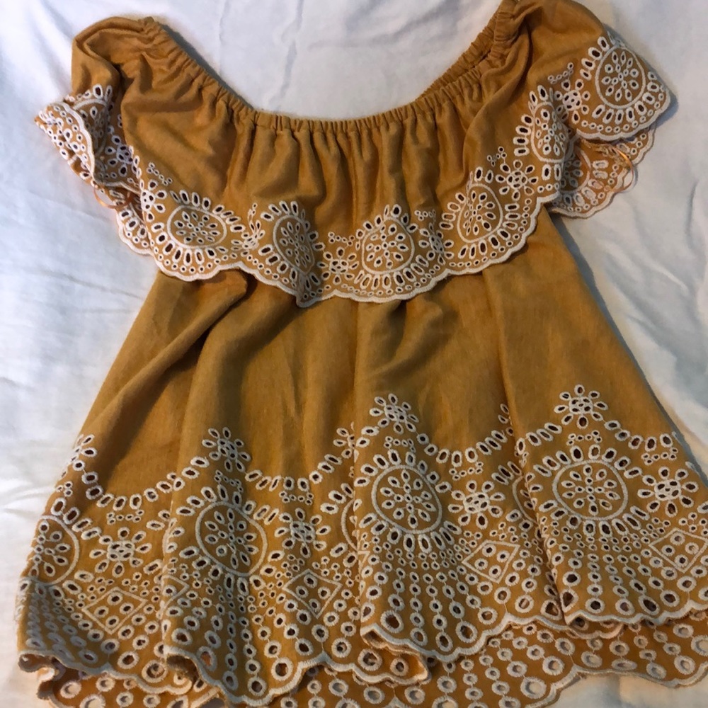 Off the shoulder peasant top